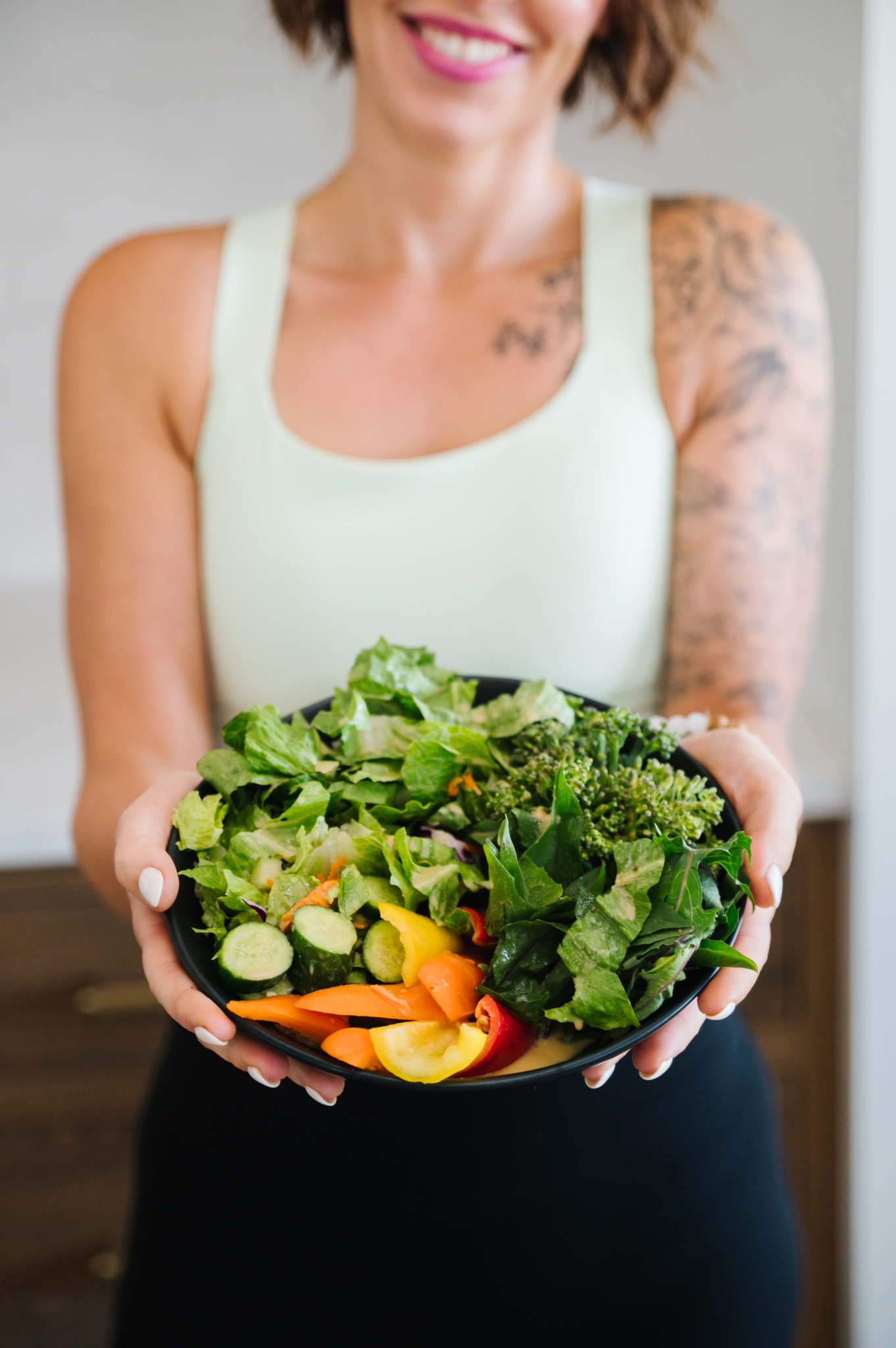 A bowl of nutritious food will help balance hormones.
